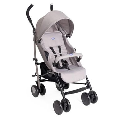 Chicco Echo Lichtgewicht Kinderwagen van 0 maanden tot 22 kg, Rugleuning verstelbaar in 4 posities, Ruime zitting, Bumperbar, Opvouwbaar als een paraplu, Dubbele remmen en draaibare voorwielen