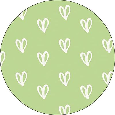 Bonateks, Ronde digitaal bedrukte muismat, antislip onderkant, voor kantoor en thuis, diameter: 22 cm