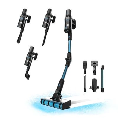 Cecotec Aspirateur-Balai sans Fil Conga Rockstar 3500 Storm ErgoTwice Animal. 3 en 1, Cyclone Parallèle, 510 W, 30 kPa et 150 AW, Autonomie 70 Min, Tuyau Flexible, Brosse Jalisco, Accessoires Animaux