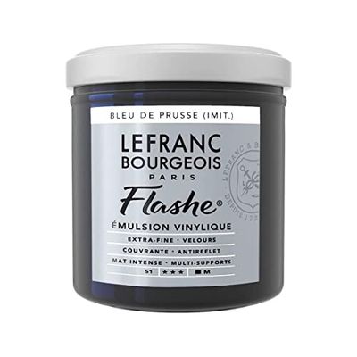 Lefranc Bourgeois Acrílico, Preussischblau, tubo de 125 ml, vinil farbe