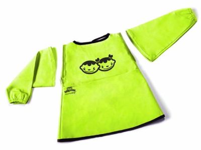 BabyToLove 101401 śliniaczek limonkowy/brązowy