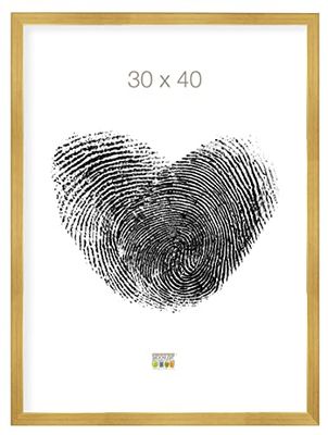 Deknudt Frames S41JA1 Cadre Photo Bois Fin Or 30 x 40 cm