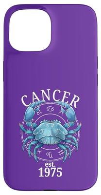 Zodiac Cancer Born in 1975 Case for iPhone 15