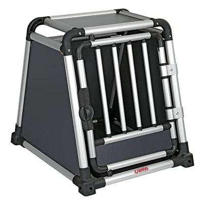 Lampa 60501 Premium, trasportino in Lega di Alluminio, specifico per Il Trasporto di Animali in Auto - Type 1-50 x 60 x H 55 cm