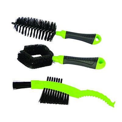 Dresco 5250608 Bicicletta Spazzola Set 3 Pezzi