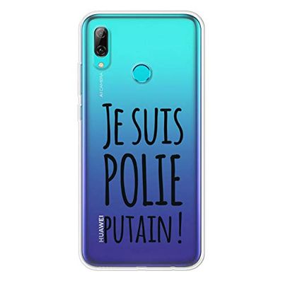 ZOKKO Cover per Huawei PSMART 2019 Je suis lucido - Morbido trasparente inchiostro nero