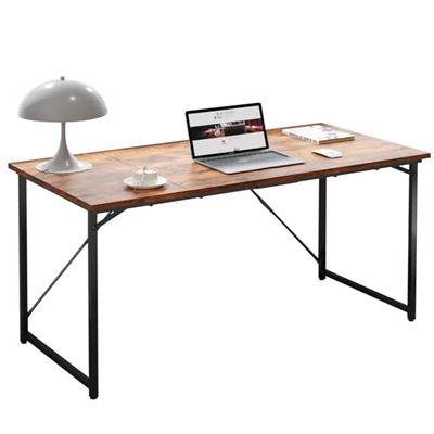 JUMMICO Bureau, 120 x 50 x 75 cm, kleine tafel, computertafel, bureautafel voor werkkamer, computertafel, klein voor thuis, kantoor, bruin