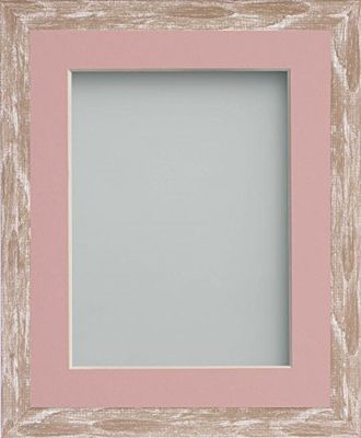 Frame Company Camber Range Brown Picture Photo Frame with Pink Size, 12x10-inch Mounted for 6x4-inch Image