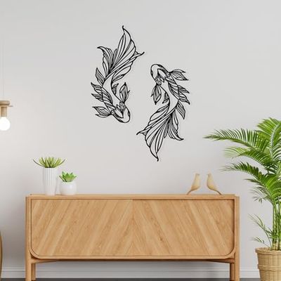 Stylish Black Decorative Metal Wall Accessory, 65 x 94 cm, 100% Metal, 1.2 mm Thickness, Perfect for Modern Home Decor & Unique Wall Art