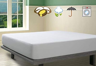 Savel - Matrasbeschermer 60x120 cm Kinderbed | Argan | Verstelbare matrashoes| Gecertificeerd Oeko-Tex | Waterdichte en Ademende Matrashoes