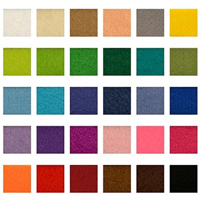 Vaessen Creative- Fogli di Feltro A5, Solido, Multicolore, 15x20 cm, 10429-002
