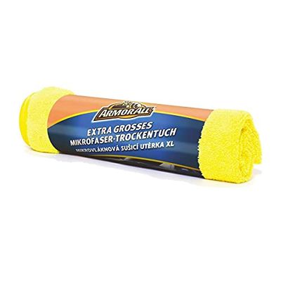 Armor All - Conjunto de limpeza para carro, toalha de secagem de microfibra, extragrande, 1 unidade, cor amarela