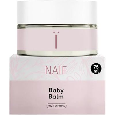 Naïf Babybalsam – parfymfri – för baby och barn – naturliga ingredienser – utan mikroplast – 75 ml