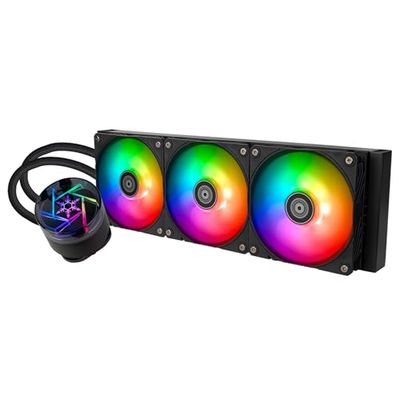 SilverStone Technology NovaPeak 360 ARGB, Solution de refroidissement liquide tout-en-un supérieure avec des effets lumineux ARGB captivants, SST-NP360-ARGB