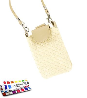 MUZZANO Original "CityPoche" premiumpåse för Wiko Sunset 2 - beige