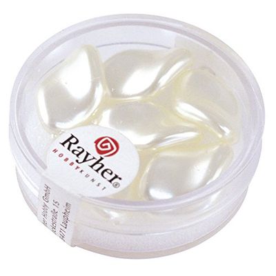 Rayher Chips-Rinascimento, Bianco Neve, 19X13 Mm, Scatola 6 Pz, 14410100