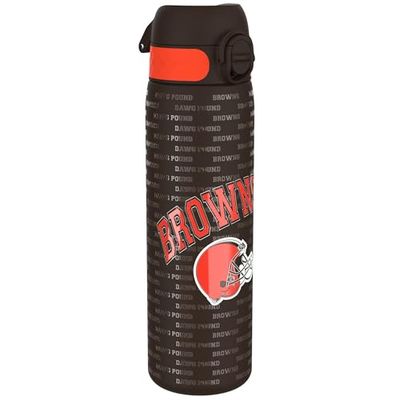 Ion8 Borraccia Acciaio Inox, 600ml, a Prova di Perdite, Facile da Aprire, Serratura Sicura, Lavabile in Lavastoviglie, Adatta a Portabicchieri, Maniglia per il Trasporto, Durevole, Design NFL Browns