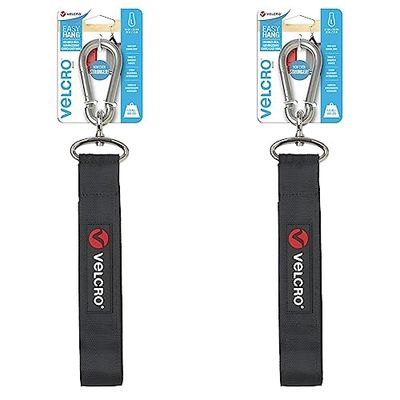 Velcro Easy Hang Strap 38MM X 81CM Black (Pack of 2)