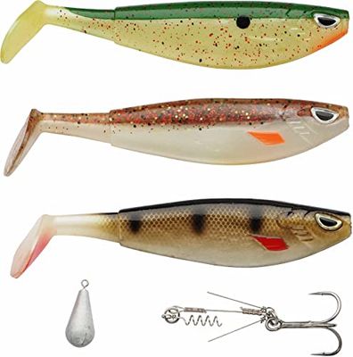 Berkley Sick Pike Pack, Kits de leurres, leurres de pêche Predator pour brochet, Couleurs mélangées