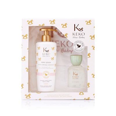 Presentförpackning fuktkräm 500 ml baby cologne 100 ml handduk