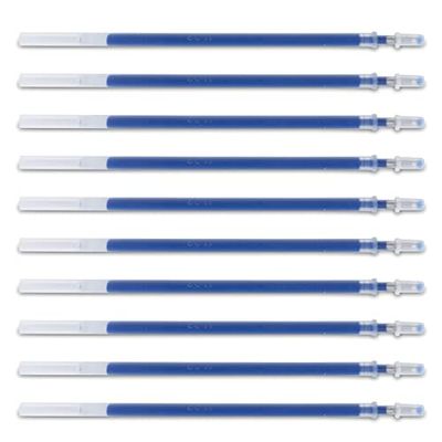 DONAU Gelbalpenvulling Balpenvullingen vervangingsvullingen Kleur: Blauw / 10 stuks (10 stuks) / bal diameter: 0,5 mm/lijndikte: 0,25 mm/waterdichte en niet-vervagende inkt