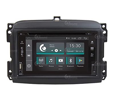 Costum Fit Bilradio för Fiat 500L Old DVD Android GPS Bluetooth WiFi USB Full HD Touchscreen Display 6.2" Easyconnect