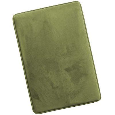 Clara Clark Bathroom Rugs, Mat de banho ultra suave para banheiro, sem lip, veludo memória de espuma de banho rugs, 20 x 32, verde sólido sábio