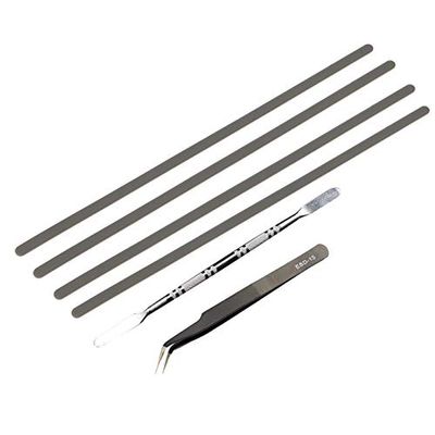 4 tiras antideslizantes para pies de parachoques, OBKJJ Notebook DIY Bumper Feet herramienta de repuesto (1 palanca de metal, pinzas × 1) para Dell Inspiron |15 7569 7579|5368 5378|7460 7472 7560 7572