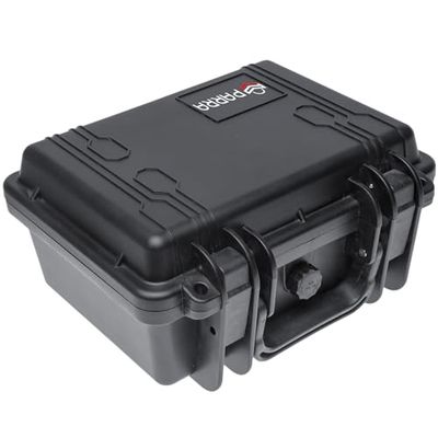0345 Waterproof Hard Case inc P&P Foam | 25.2 x 21.8 x 12.2 cm (3.45l), Black