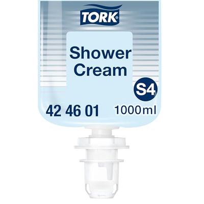 Tork Kremowy Żel pod Prysznic do Mycia Włosów i Ciała S4, Zapach Unisex, 6 x 1000 ml, 424601