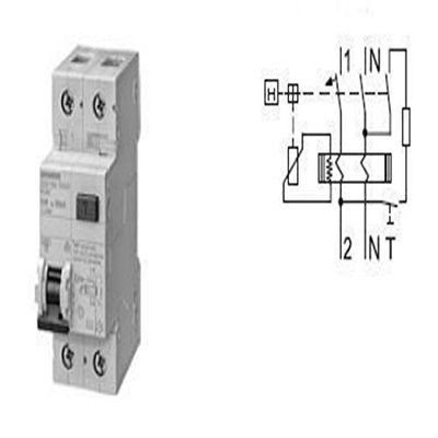 Siemens – différentiel combiné 1 pôle + neutre 6 A 30 Ma/6000