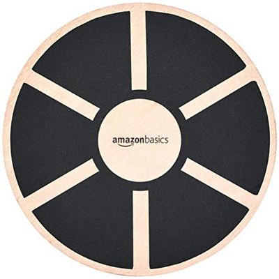 Amazon Basics, Balance board oscillante in legno, Nero