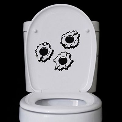 Tatoutex Stickers Trous de Balles - Blanc, L 14cm x H 10cm