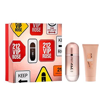 Carolina Herrera 212 Vip Rosé 2 Piece Gift Set: Eau De Parfum 50Ml - Body Lotion 75Ml