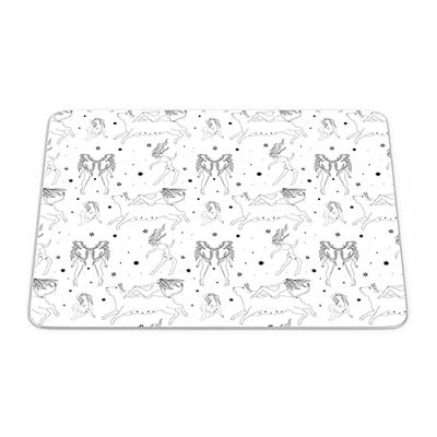 Questo Casa, Tapis de Souris rectangulaire avec Impression numérique - Antidérapant - pour Bureau et Maison - 22 x 18 cm