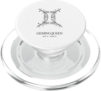 Mujeres Astrología Géminis Reina Signo del zodiaco Géminis PopSockets PopGrip para MagSafe