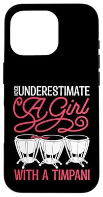 Timpani Kettle Drum Player Musician Girl Woman Timpanist Case for iPhone 16 Pro
