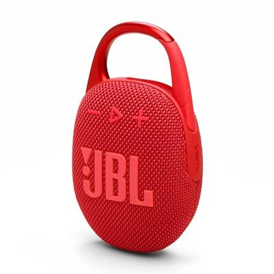 JBL Clip 5 Speaker Bluetooth Portatile, Altoparlante Wireless Compatto, Moschettone Integrato, Waterproof e Resistente alla Polvere IP67, fino a 12 h di Autonomia, App JBL Portable, Rosa