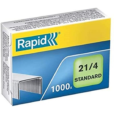 Rapid 24867600 Grapas Standard 21/4, 4 mm de largo, 1000 piezas
