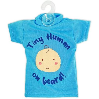 Simply BOBS01 Unisex Baby On Board T-Shirt Sign - Blue
