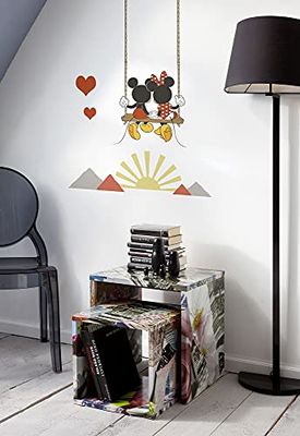 Komar Disney wandtattoo Mickey Swing - 50 x 70 cm (breedte x hoogte) - 7 delen - deco-stickers, wandstickers, wandstickers, wanddecoratie, kinderkamer - 14093h