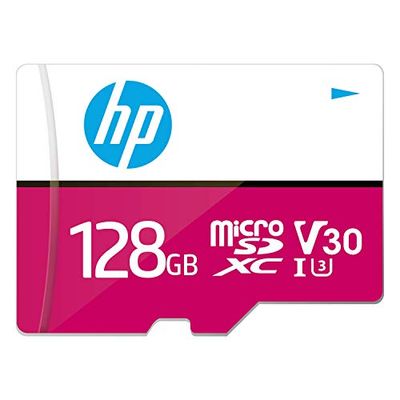 HP Scheda di memoria microSDXC 128GB, U3, V30 per video 4K, con adattatore SD