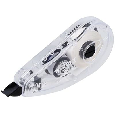 Westcott E-743918 00 Rouleau correcteur souris avec couche correctrice blanche 10 m x 5 mm Précis, très couvrant et inscriptible immédiatement