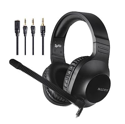 SADES Spirits SA-721 - Auriculares para Videojuegos, Color Negro