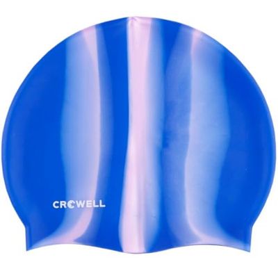 Crowell Multi-Flame-06 Silicone Swimming Cap, unisex vuxen, flerfärgad (flerfärgad), en storlek