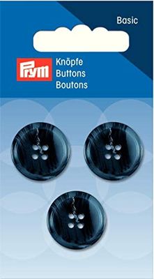 Prym 317423 bottone 4 fori tuta/pantaloni 20 mm blu scuro