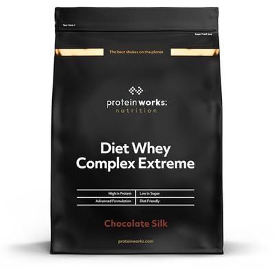 Protein Works - Diet Whey Complex Extreme Protein Powder| Low Fat & Low Calorie Diet Shake | Vitamin & Mineral Rich | No Added Sugar | Chocolate Silk | 2 Kg