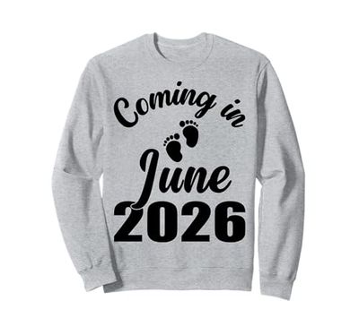 Baby Coming in June 2026 Mom Dad Pregnancy Announcement Sweatshirt