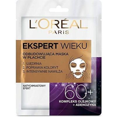 Åldersspecialist 55+ restaurering tygmask - Textilní Maska Pro Intenzivní Vypnutí + Rozjasn?ní Pleti