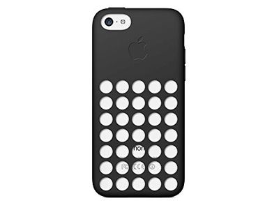 Apple Case for iPhone 5C Silicone Dot Cover - Black